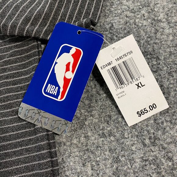 Miami Heat Antigua Striped Polo Adult X-Large XL Gray Embroidered NBA Basketball - Picture 7 of 16